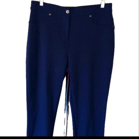 Chico's Pants - Chicos Blue High Waisted Straight Pants 1- 8/10